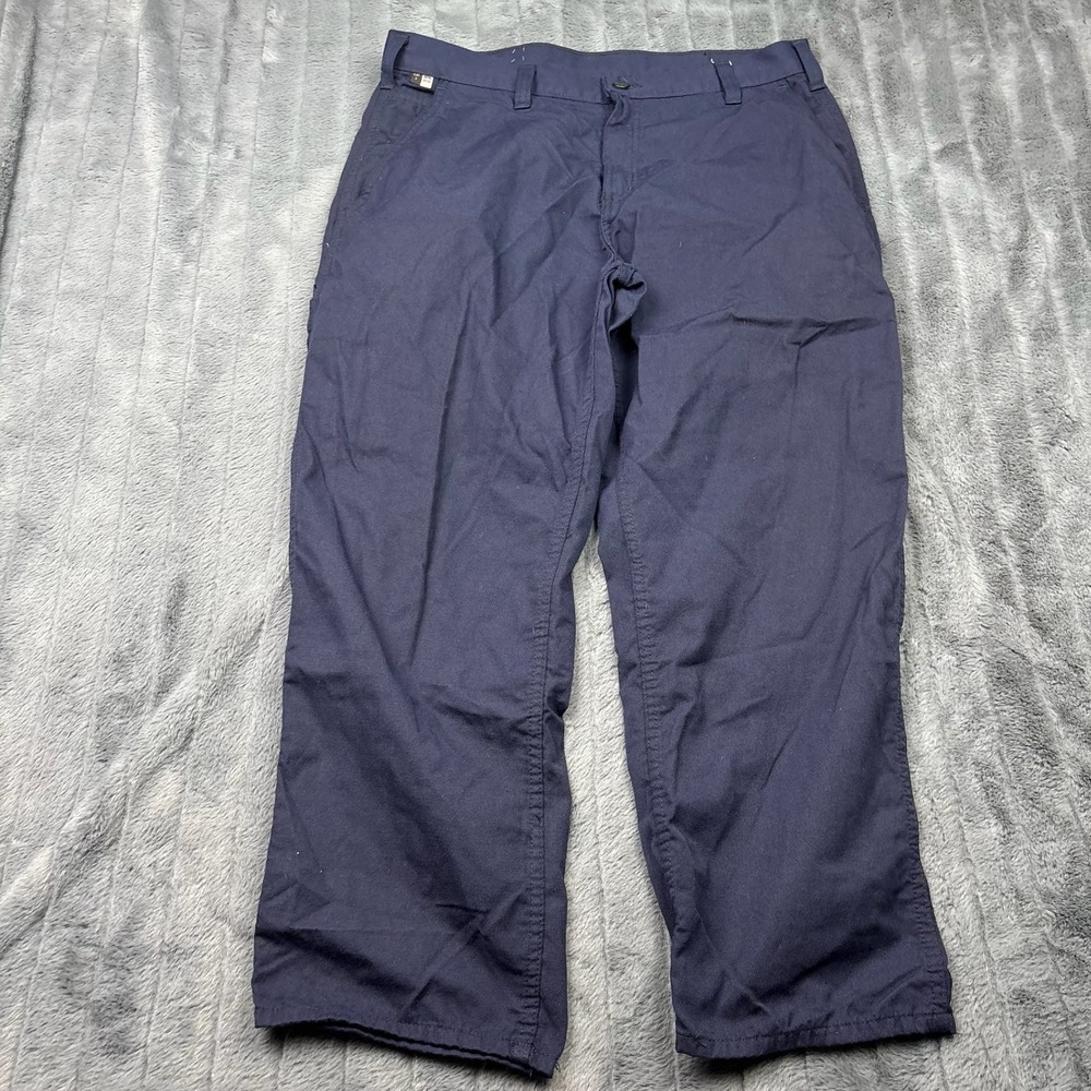 Carhartt FR Mens Flame Resistant Cargo Work Pants Navy Blue 36x30 73478-20
